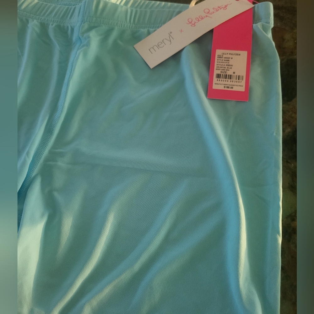 Lilly Pulitzer Luxletic Dress in Blue and Pink Floral - Picture 12 of 12